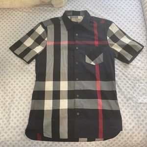 COPY - Burberry short sleeve button down shirt